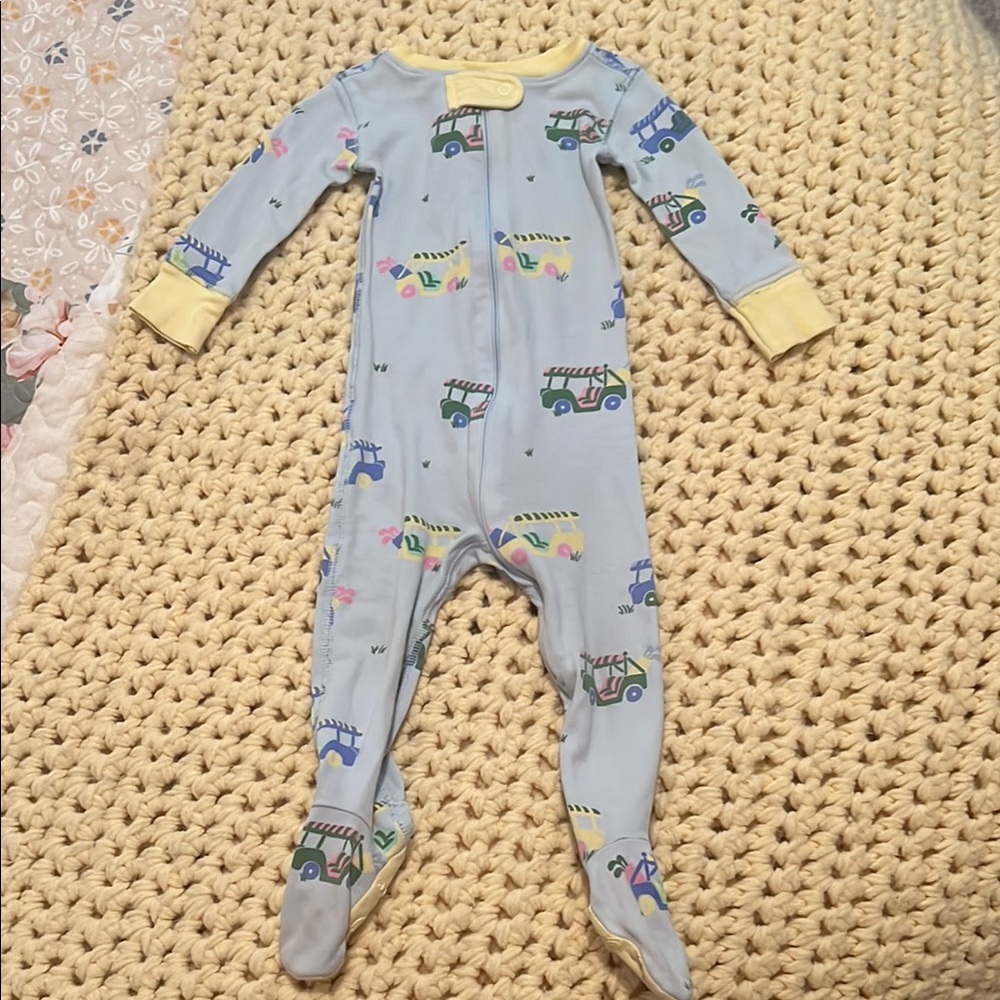 TBBC Knox’s Night Night golf print footie sleeper 6-12m